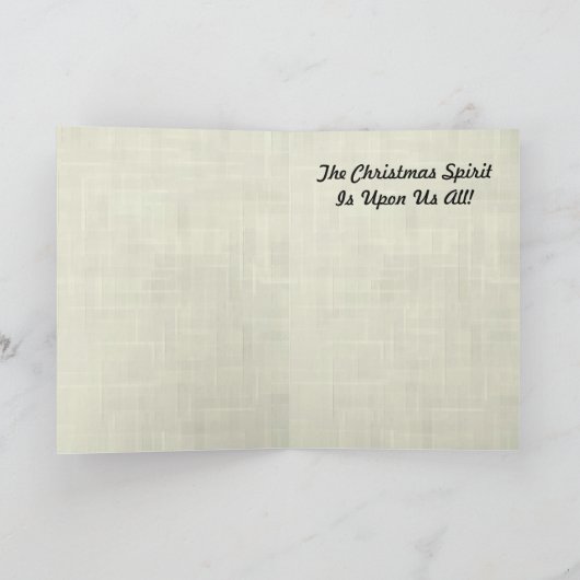 Kerstgeest grappige kerstkaart feestdagen kaart (Binnen)