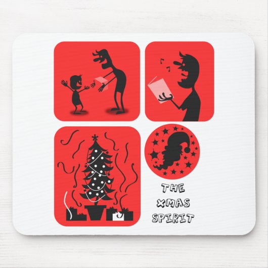kerstgeest muismat (Voorkant)