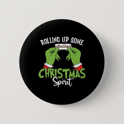Kerstgeest oprollen Kerstboom Ca Ronde Button 5,7 Cm (Voorkant)