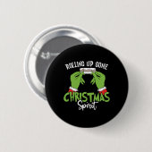 Kerstgeest oprollen Kerstboom Ca Ronde Button 5,7 Cm (Voorkant /achterkant)
