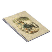 Kerstgeest Scrooge presenteert Notitieboek (Rechterzijde)
