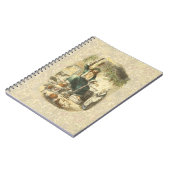 Kerstgeest Scrooge presenteert Notitieboek (Linkerzijde)