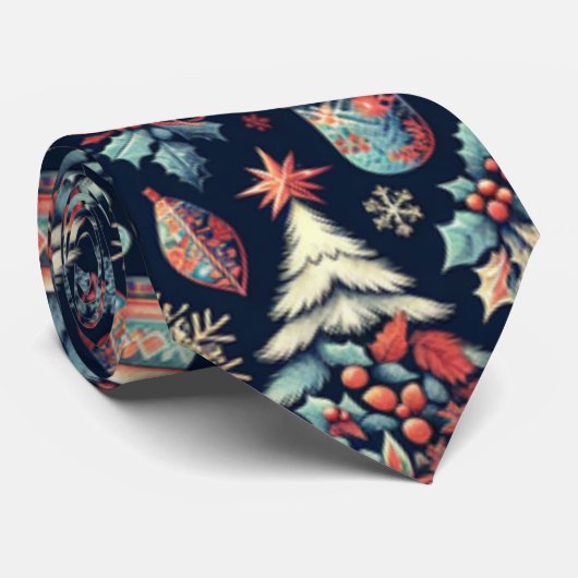 kerstgeest stropdas (Opgerold)