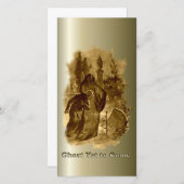 Kerstgeesten - kerstcadeau feestdagenkaart (Voorkant / Achterkant)