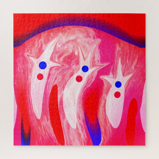 Kerstgeesten Legpuzzel (Verticaal)