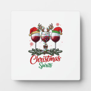 Kerstgeesten Wijn Glazen Rendier Geweien Pi Fotoplaat