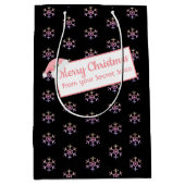 kerstgeheim kerstkerstkerstkerstkerstkerstman, zwa medium cadeauzakje (Voorkant)