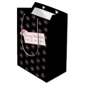 kerstgeheim kerstkerstkerstkerstkerstkerstman, zwa medium cadeauzakje (Achterkant Gekanteld)