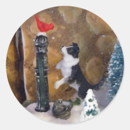 Kerstgeheimen Ronde Sticker