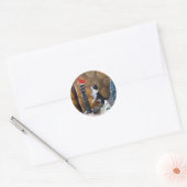 Kerstgeheimen Ronde Sticker (Envelop)