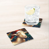 kerstgeit 1 kartonnen onderzetters (Insitu)