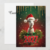 Kerstgeit 2027 | Grappige Lieve Kerstgroet Kaart (Voorkant / Achterkant)