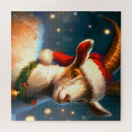 Kerstgeit (2) legpuzzel (Horizontaal)