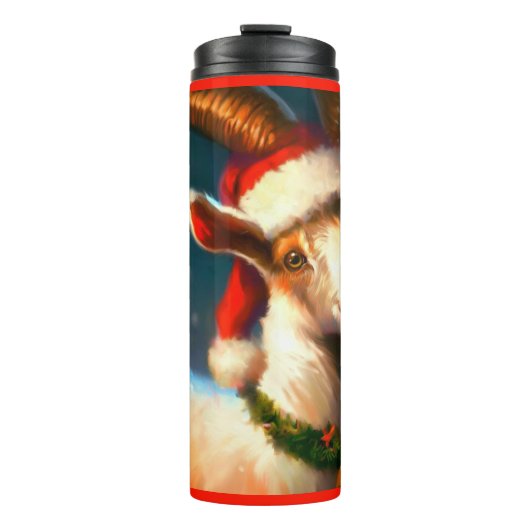 Kerstgeit 2 thermosbeker (Voorkant)