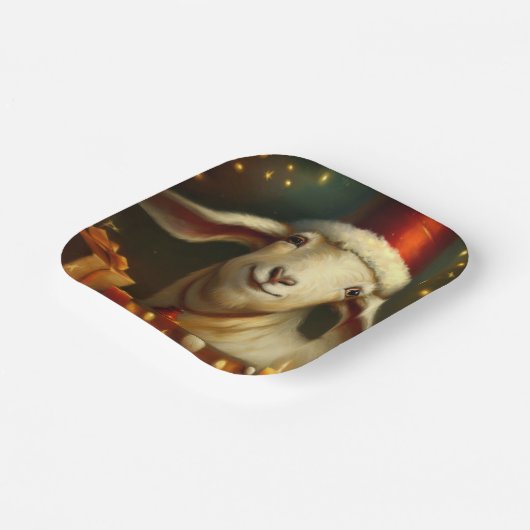 Kerstgeit 3 papieren bordje (Gebogen)