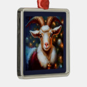 Kerstgeit 4 metalen ornament (Rechts)