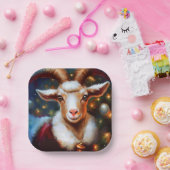 Kerstgeit 4 papieren bordje (Feest)