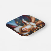 Kerstgeit 4 papieren bordje (Gebogen)