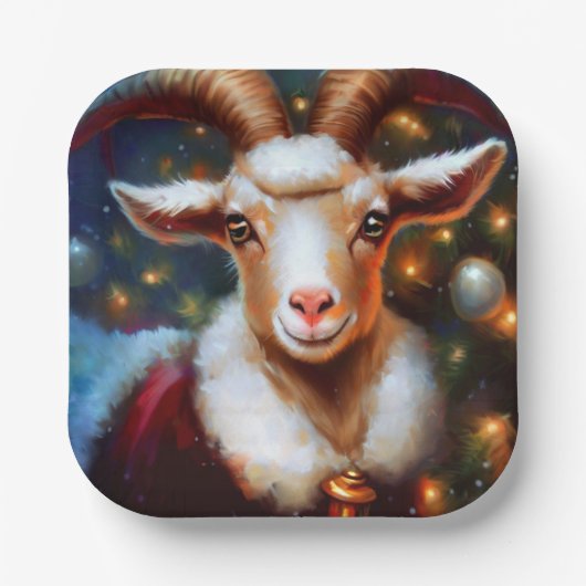 Kerstgeit 4 papieren bordje (Voorkant)