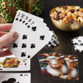 Kerstgeit (4) pokerkaarten (Insitu)