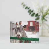 kerstgeit feestdagenkaart (Staand voorkant)