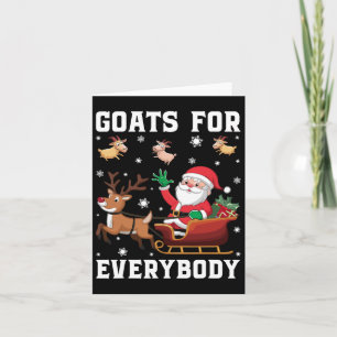 Kerstgeit Funny Goat Voor Iedereen Kaart