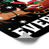 Kerstgeit Funny Goat Voor Iedereen Poster (Hoek)