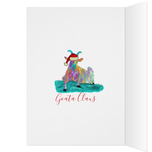 kerstgeit grappig sintergepersonaliseerd (Binnen (Links))