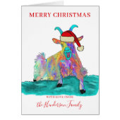 kerstgeit grappig sintergepersonaliseerd (Voorkant)