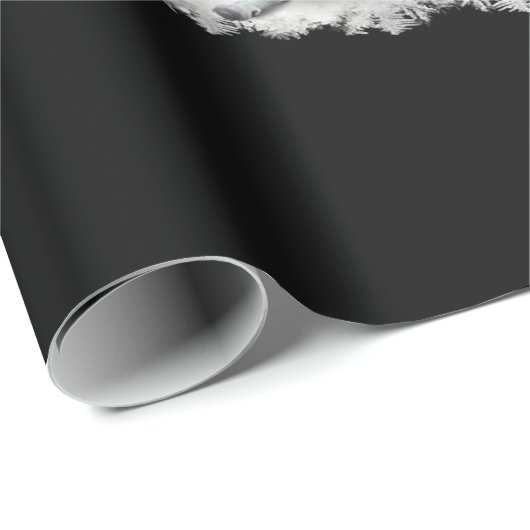 kerstgeit in de boom Funny Santa Goat Lover Gift Cadeaupapier (Rol Hoek)