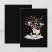kerstgeit in de boom Funny Santa Goat Lover Gift Informatiekaartje (Voorkant / Achterkant)