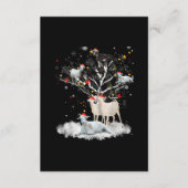 kerstgeit in de boom Funny Santa Goat Lover Gift Informatiekaartje (Voorkant)