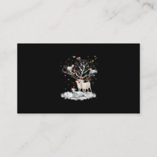 kerstgeit in de boom Funny Santa Goat Lover Gift Informatiekaartje