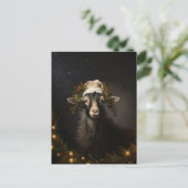 Kerstgeit Kerstlicht Briefkaart (Staand voorkant)
