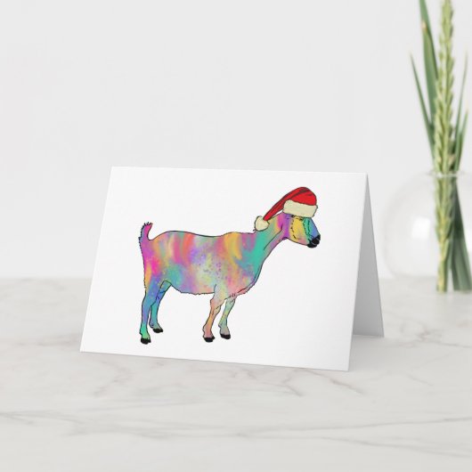 kerstgeit kleurd kaart (Voorkant)