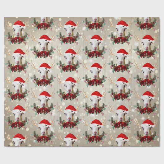 kerstgeit LaMancha Wreath Cadeaupapier (Vlak)
