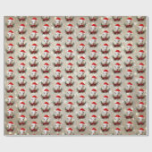  kerstgeit LaMancha Wreath Small Cadeaupapier (Vlak)