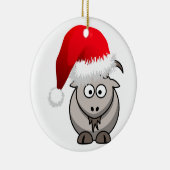 Kerstgeit online boerenbedrijf keramisch ornament (Rechts)