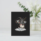 Kerstgeit Op Boom Grappige Kerstman Geit Liefhebbe Kaart (Staand voorkant)
