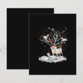 Kerstgeit Op Boom Grappige Kerstman Geit Liefhebbe Kaart (Voorkant / Achterkant)
