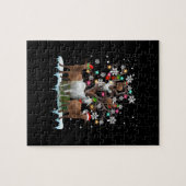 Kerstgeit op de Boom Santa Goat Lover Legpuzzel (Horizontaal)
