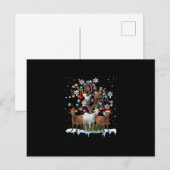 kerstgeit op de boomschildklier aankondigingskaart (Voorkant / Achterkant)