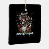 kerstgeit op de boomschildklier keramisch ornament (Rechts)