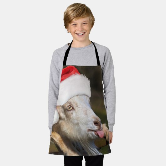 kerstgeit schort (Gedragen)