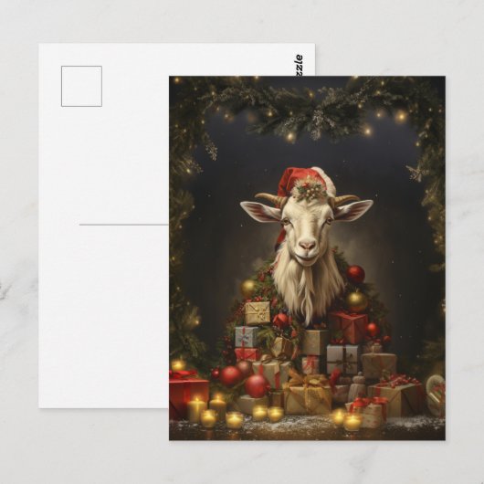 Kerstgeit Sinterklaas Briefkaart (Voorkant / Achterkant)