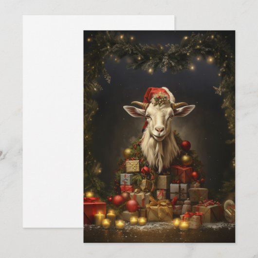 Kerstgeit Sinterklaas Feestdagenkaart (Voorkant / Achterkant)