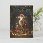 Kerstgeit Sinterklaas Feestdagenkaart (Staand voorkant)