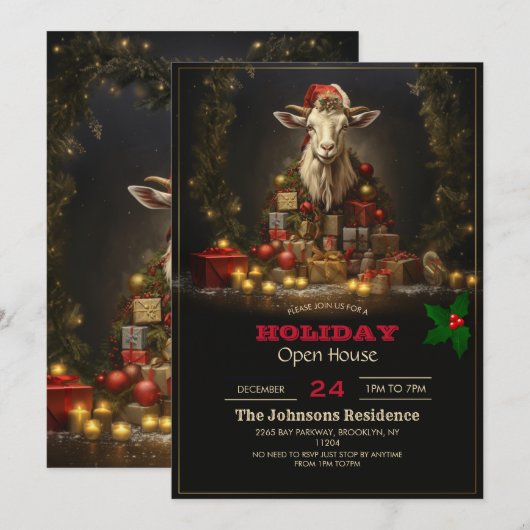 Kerstgeit Sinterklaas Kaart (Voorkant / Achterkant)