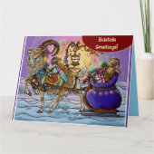 Kerstgeit Vakantiemagie Kaart (Voorkant)