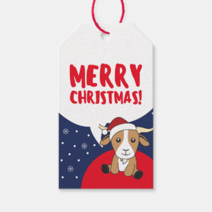 Kerstgeit Winterdieren Gift Labels Cadeaulabel